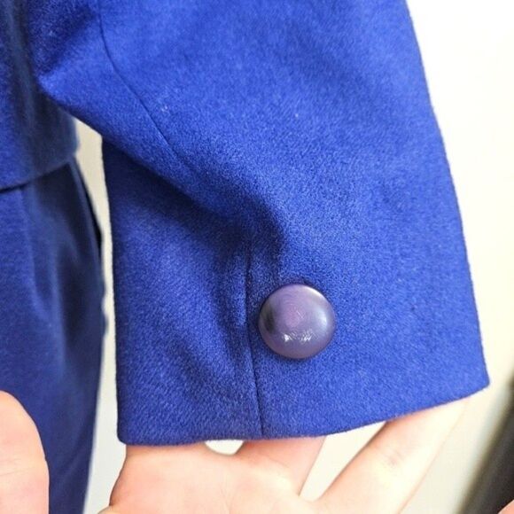 Pendleton Vintage Blue Virgin Wool Skirt Set Women's 10 Made USA Office Siren - Picture 6 of 15